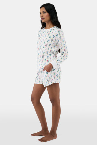 ROLLER RABBIT WHITE WILDFLOWER JEMINA HUNTER PAJAMAS