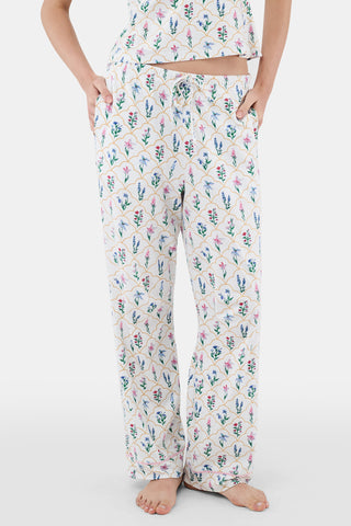ROLLER RABBIT WHITE WILDFLOWER JEMINA JOANIE PAJAMAS