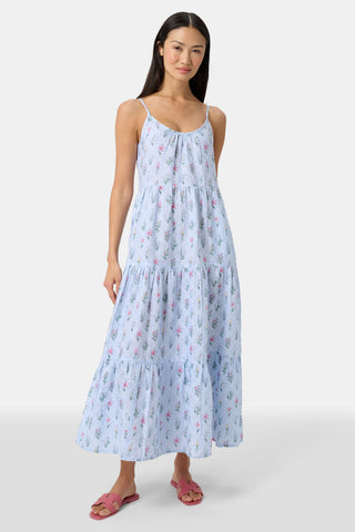 roller rabbit maxi dress Women's Bouquet Short Sleeve Maxi Dress Pink