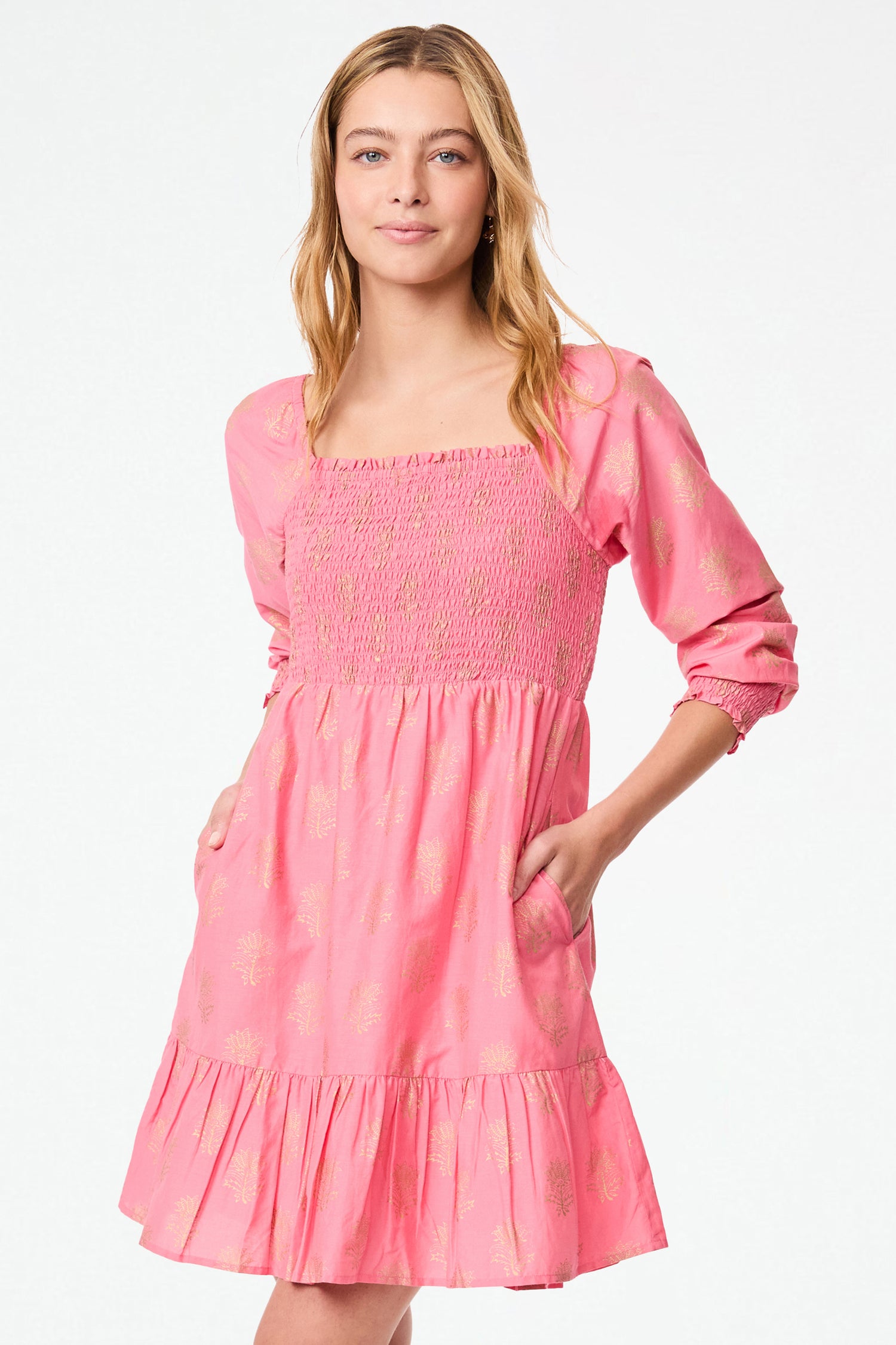 Roller Rabbit Pink Womens Avignon Merli Dress