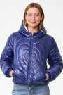 Roller Rabbit Blue Hearts Reversible Puffer Jacket