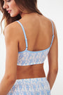 Roller Rabbit Blue Lovely Monkey Grove Bralette