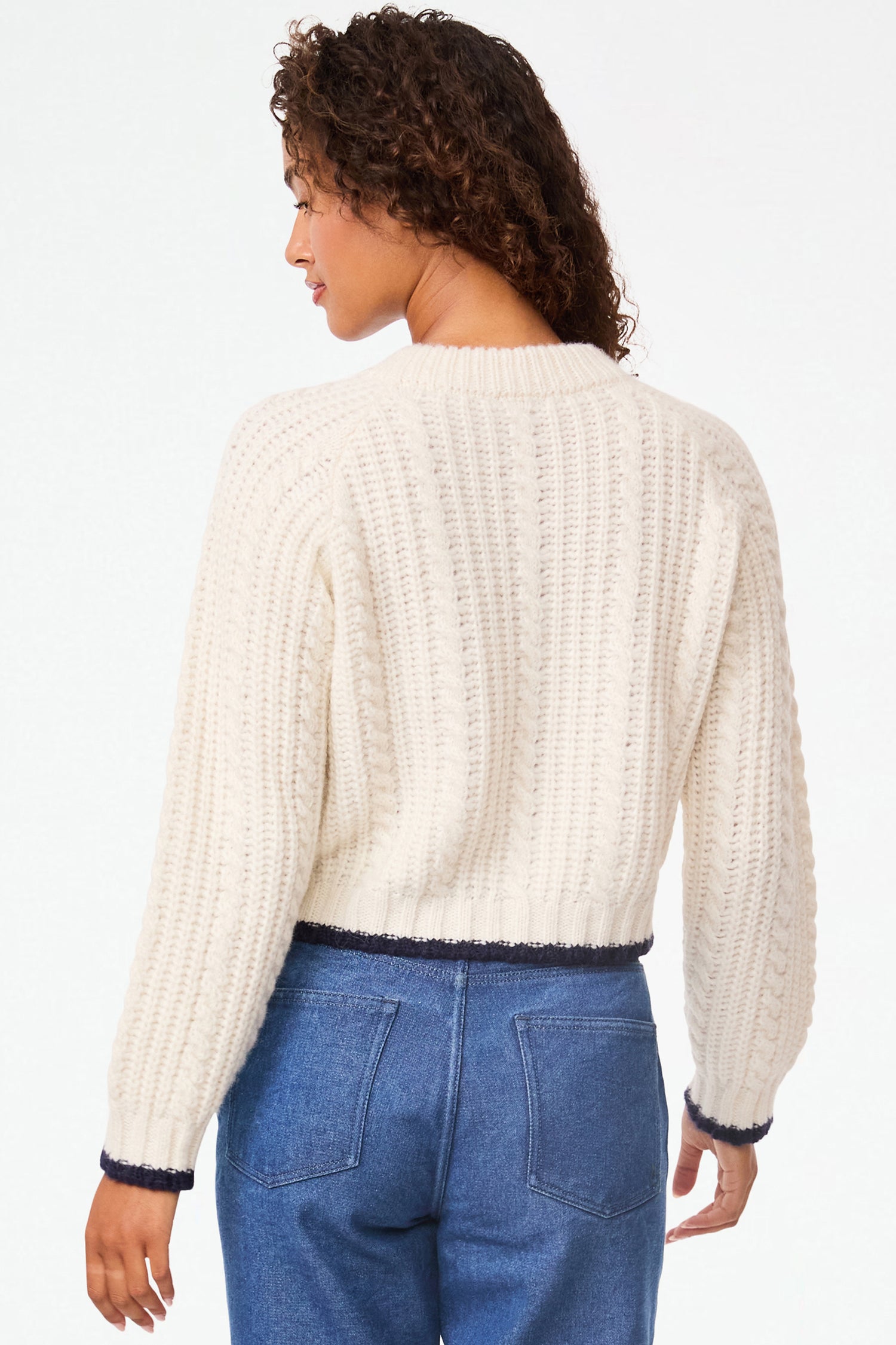 Roller Rabbit Ivory/Navy Brittany Sweater