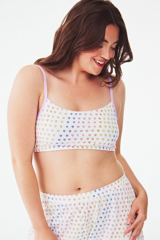 Roller Rabbit Disco Hearts Grove Bralette