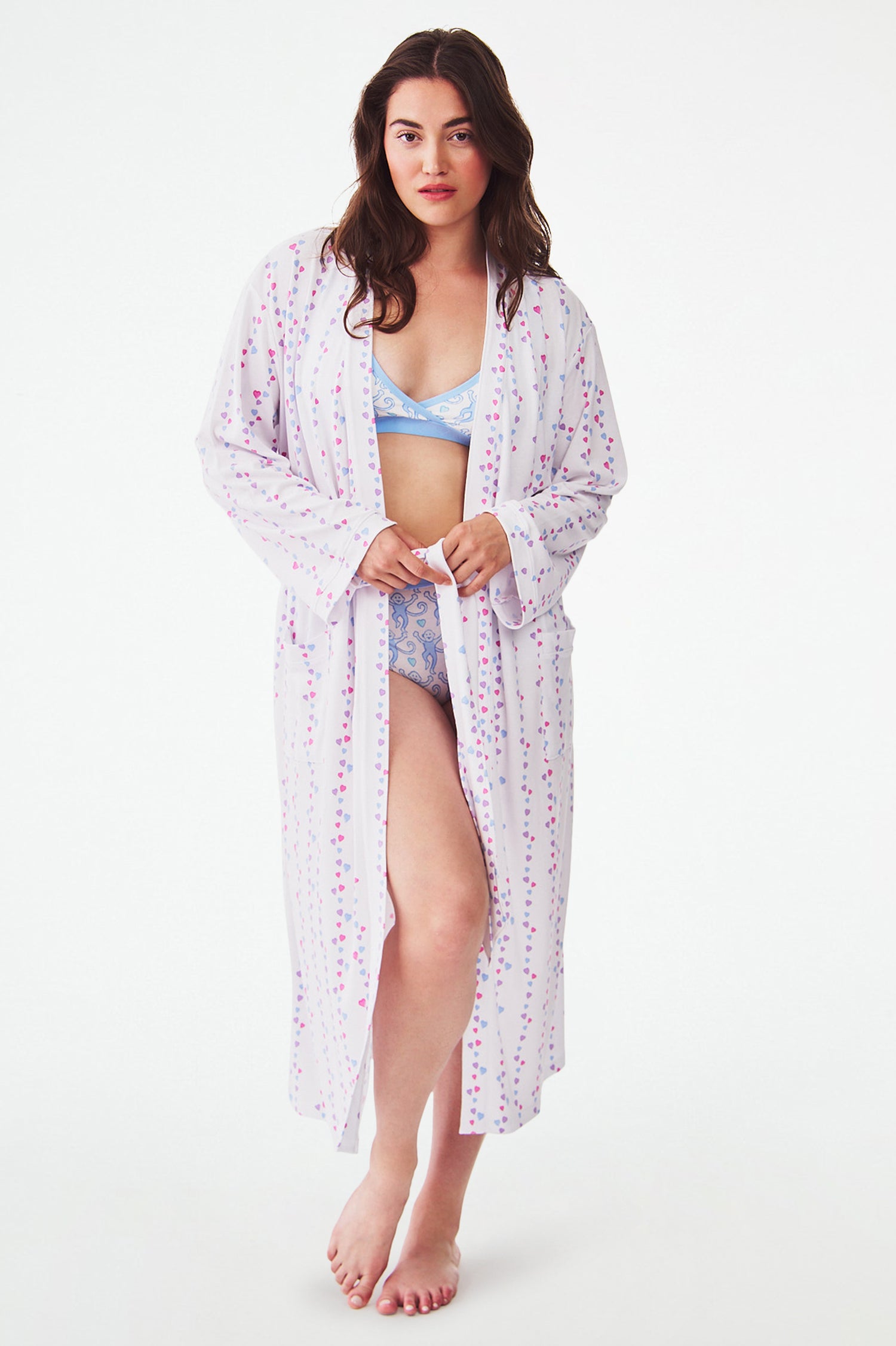 Roller Rabbit Falling Hearts Robin Robe