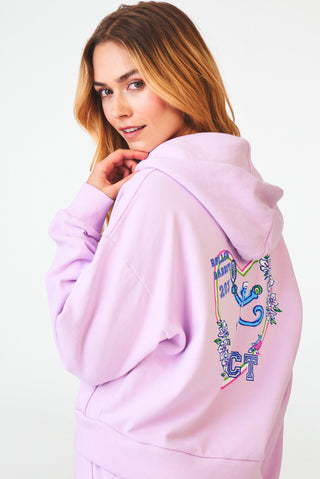 Roller Rabbit Lilac Connecticut Monkey Cropped Zip Up