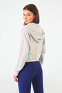 Roller Rabbit Disco Icon Cropped Zip Hoodie