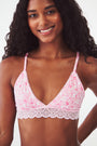 Roller Rabbit Pink Monkey Rosette Mercer Bralette