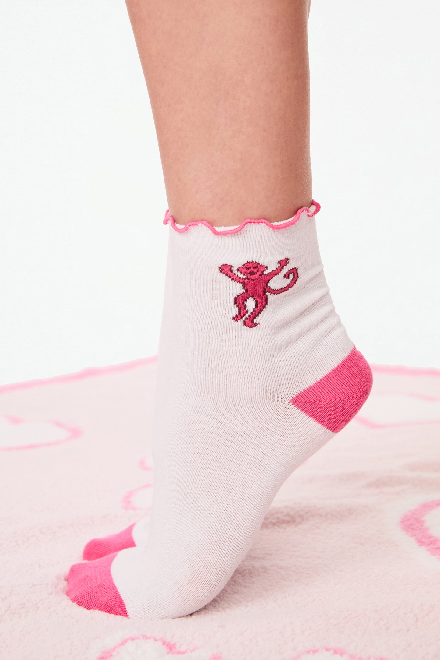 Roller Rabbit Monkey Ruffle Sock Pack