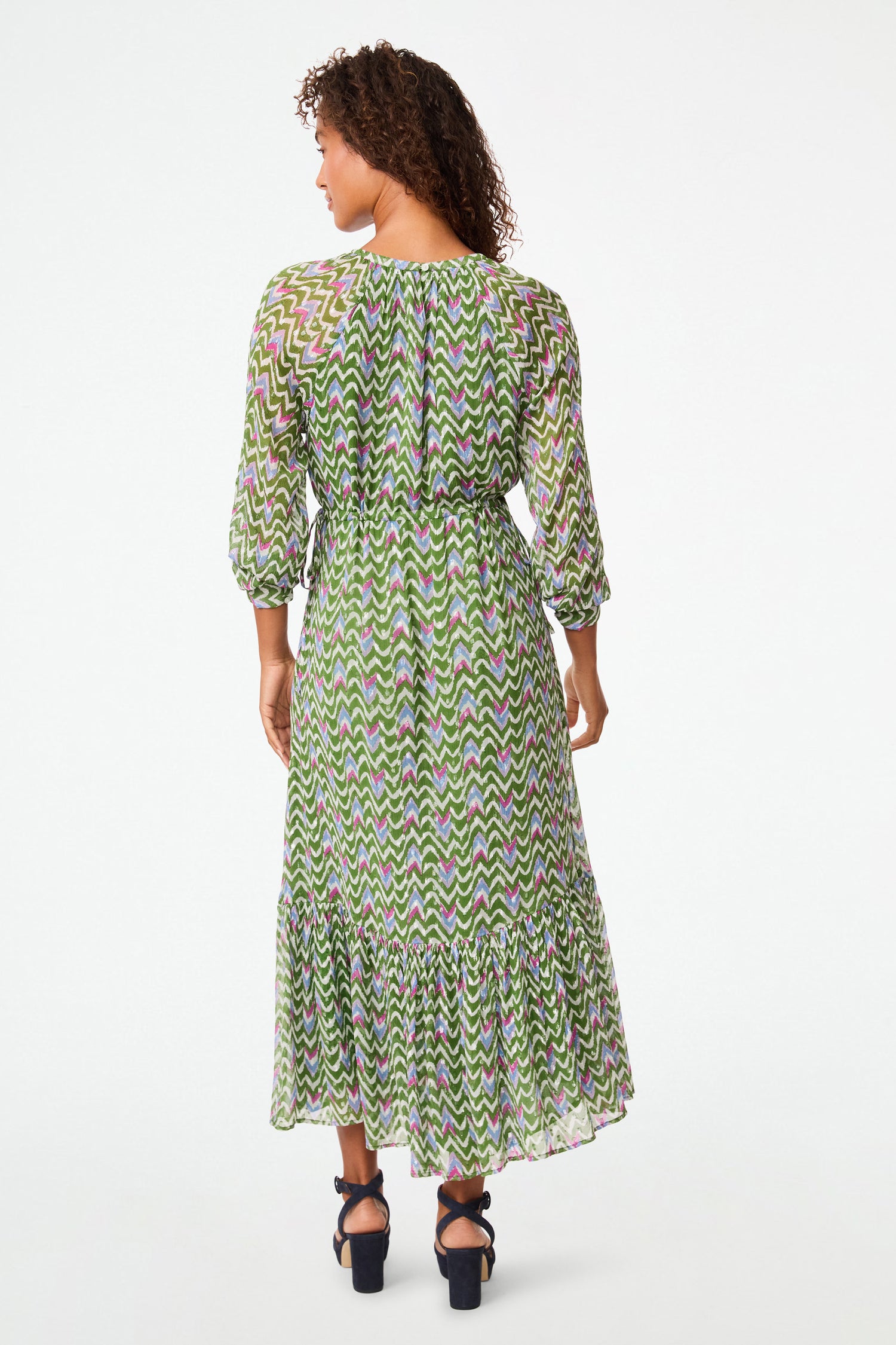 Roller Rabbit Green Olivia Ikat Imogen Dress