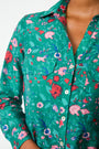 Roller Rabbit Green Pavone Floral Guy Shirt