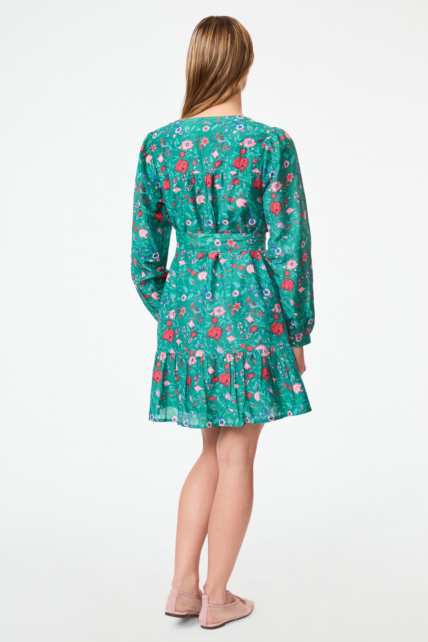 Roller Rabbit Green Womens Pavone Floral Philippa Dress 