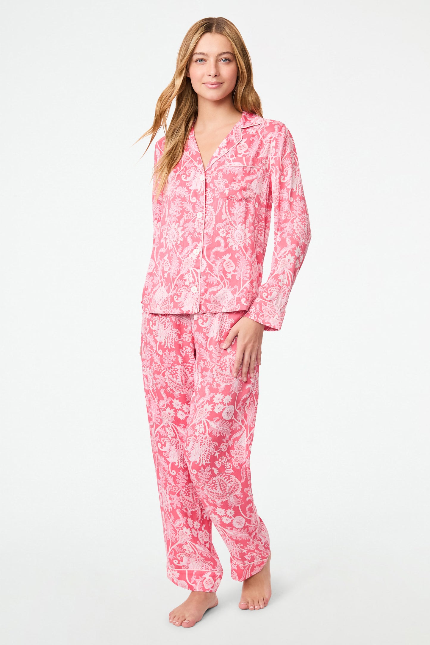 Roller Rabbit Silk Rose Amanda Loungewear