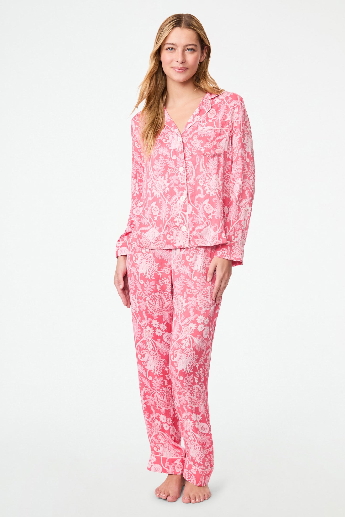 Roller Rabbit Silk Rose Amanda Loungewear