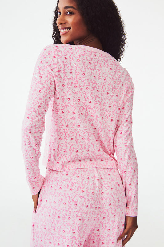 Roller Rabbit Monkey Rosebud Nessa Cardigan