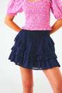 Roller Rabbit Navy Brianna Skirt