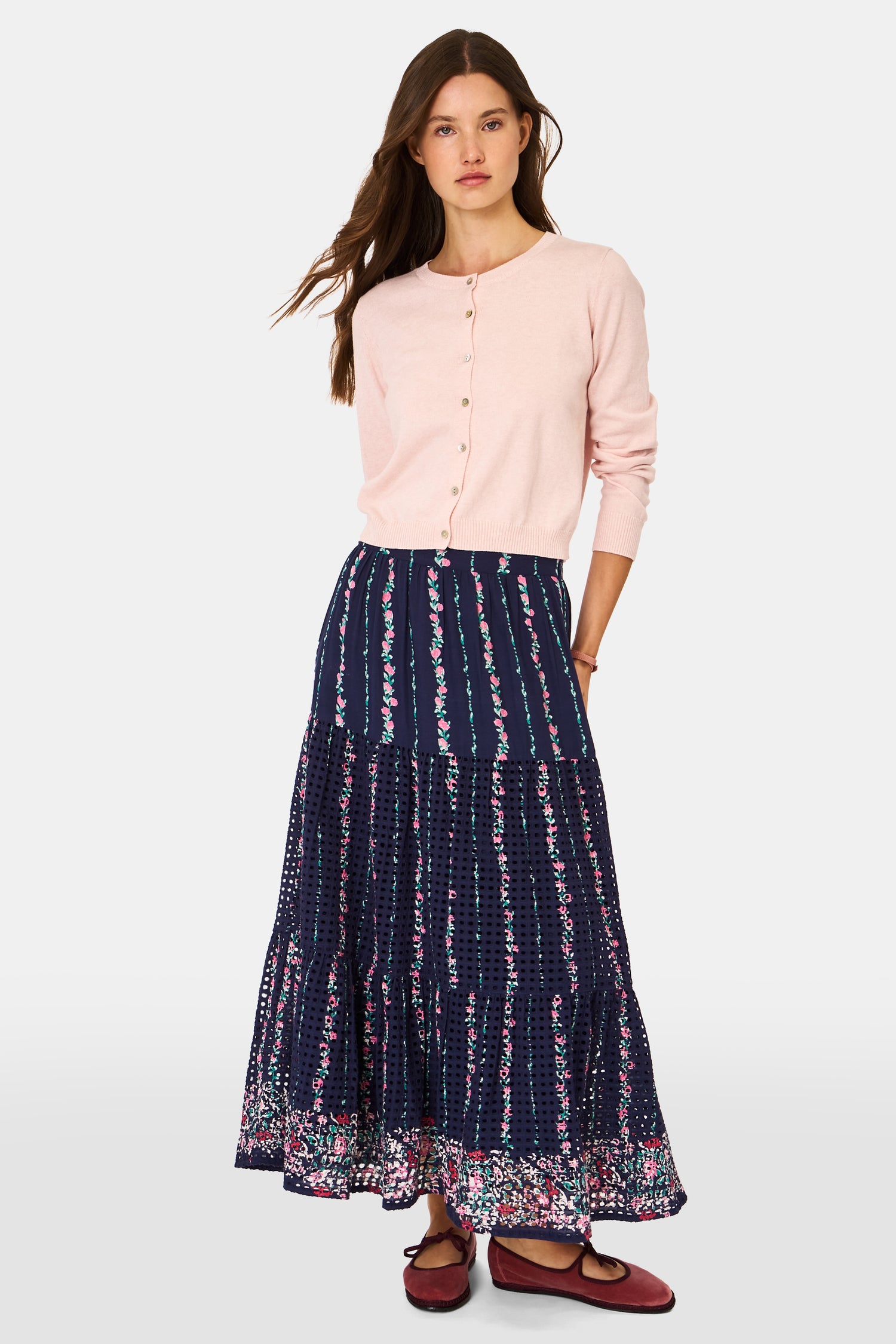Roller Rabbit Navy Alba Eyelet Carlisa Skirt  view 3