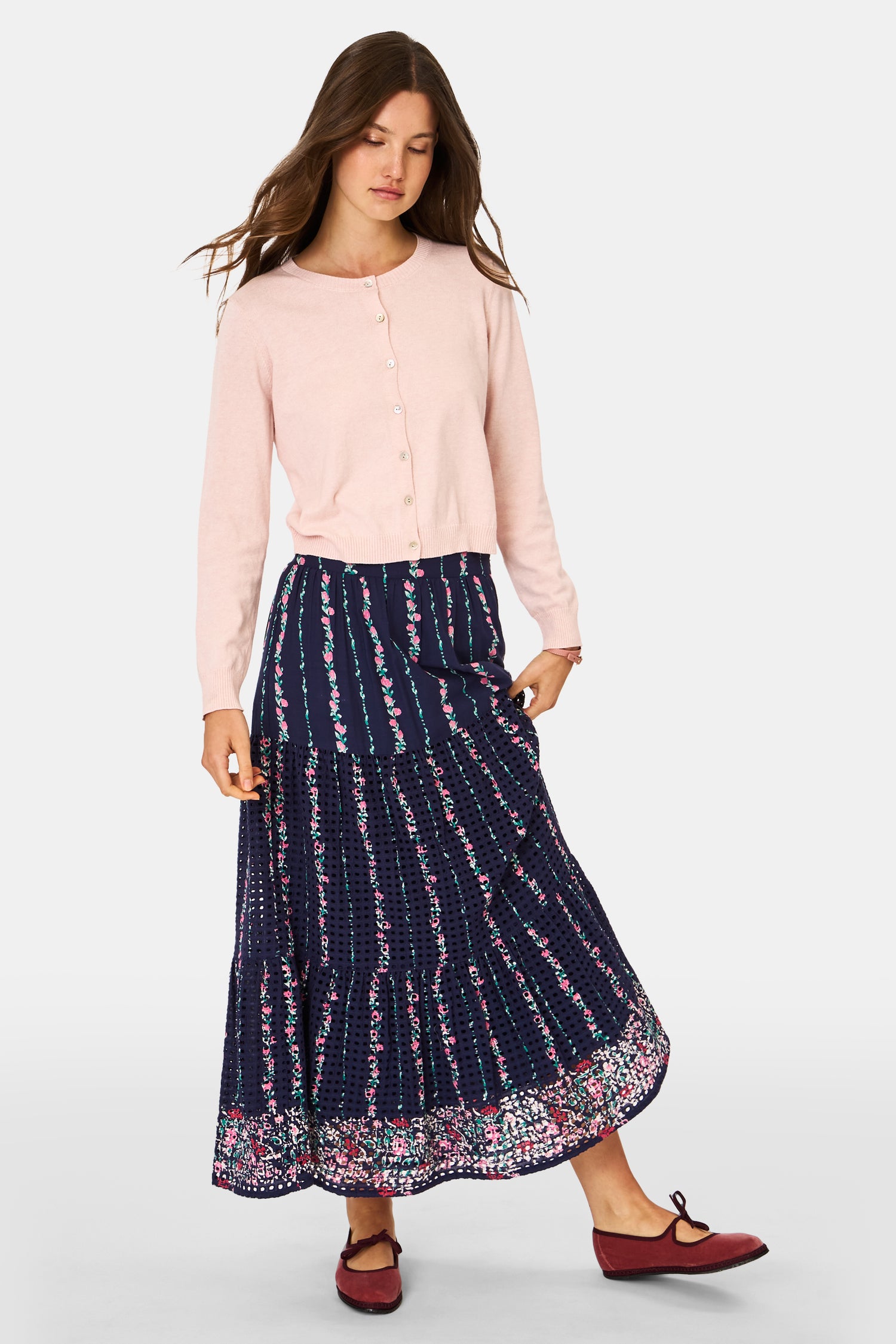 Roller Rabbit Navy Alba Eyelet Carlisa Skirt  view 5
