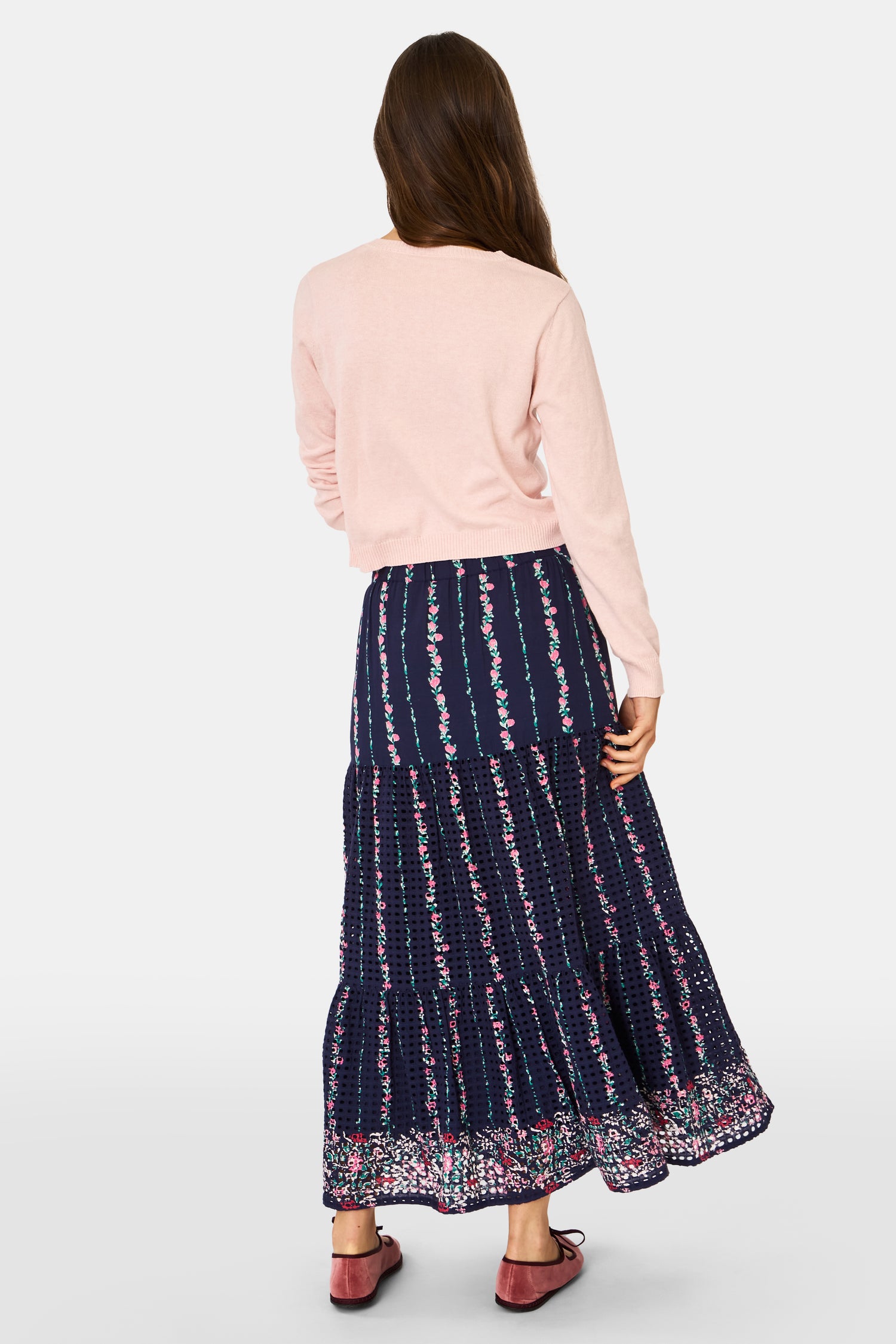 Roller Rabbit Navy Alba Eyelet Carlisa Skirt  view 6