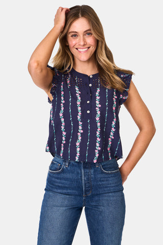 Roller Rabbit Alba Eyelet Ruthie Top