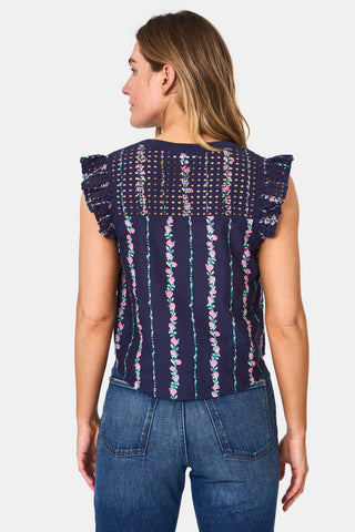 Roller Rabbit Alba Eyelet Ruthie Top