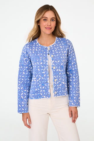 Roller Rabbit Blue Amanda Applique Marni Jacket