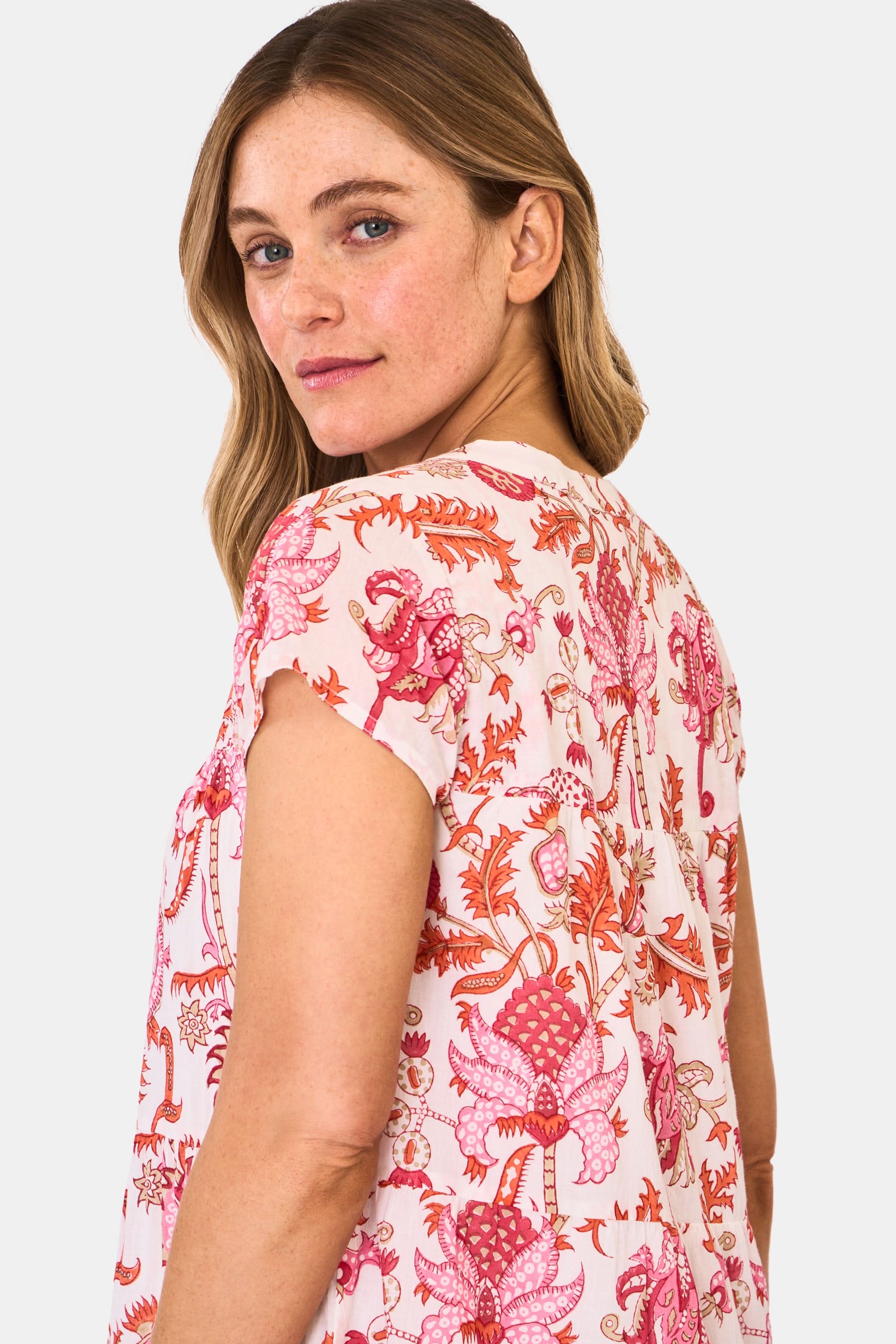 Roller Rabbit Amanda Pamela Dress in Orange, Small, Cotton/Iron Roller Rabbit Amanda Pamela Dress in Orange, Small, Cotton/Iron
