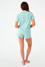 Roller Rabbit Aqua Monkey Polo Pajamas