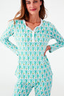 Roller Rabbit Aqua Monkey Pajamas