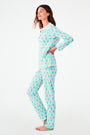 Roller Rabbit Aqua Monkey Pajamas