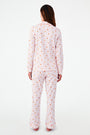 Roller Rabbit Autumn Hearts Long Sleeve Polo Pajamas