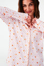 Roller Rabbit Autumn Hearts Long Sleeve Polo Pajamas