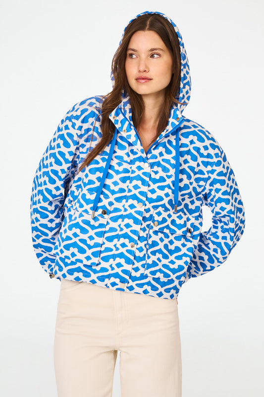 Roller Rabbit Blue Big Cata Bay Windbreaker view 1