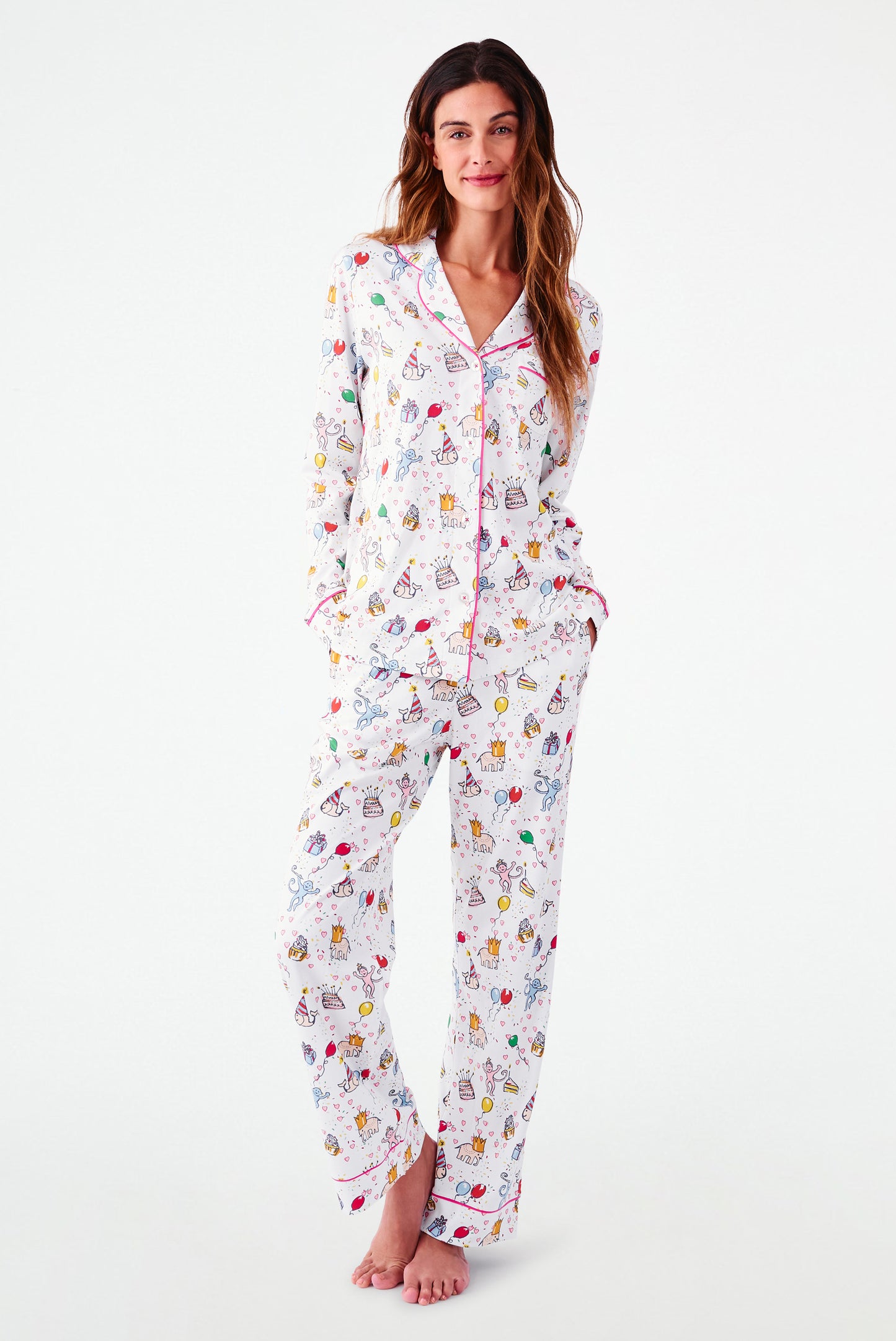 Birthday Bonanza Long Sleeve Polo Pajamas