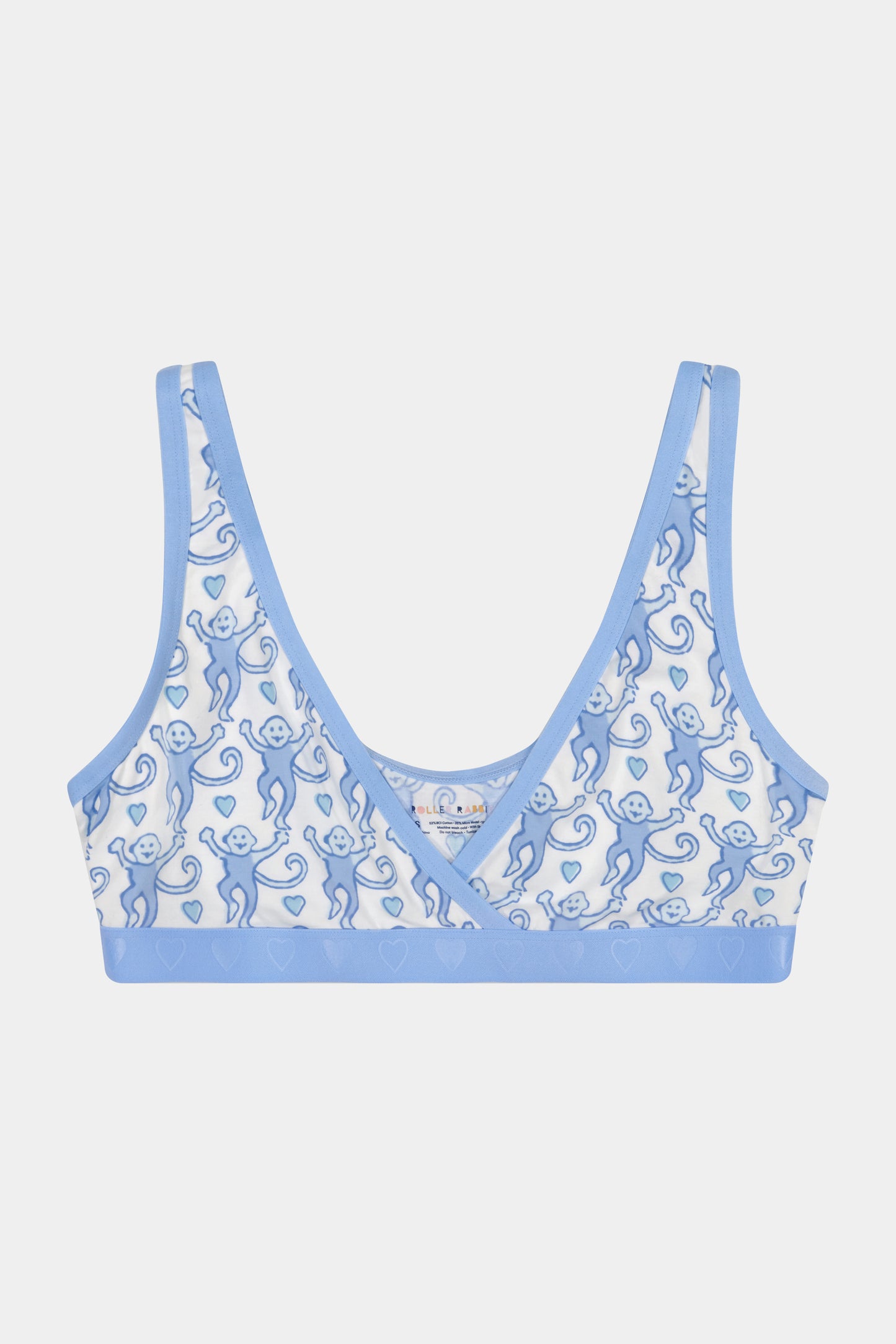 Roller Rabbit Blue Lovely Monkey Leroy Bralette 