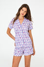 Roller Rabbit Berry Cheer Monkey Polo Pajamas