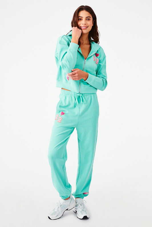 Roller Rabbit Aqua Varsity Sweatpants