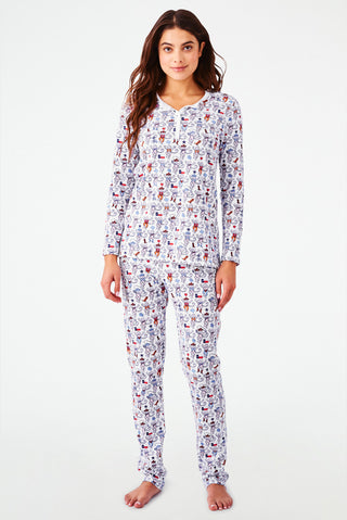Roller Rabbit Pink Dallas Monkey Pajamas 