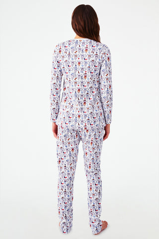 Roller Rabbit Pink Dallas Monkey Pajamas 
