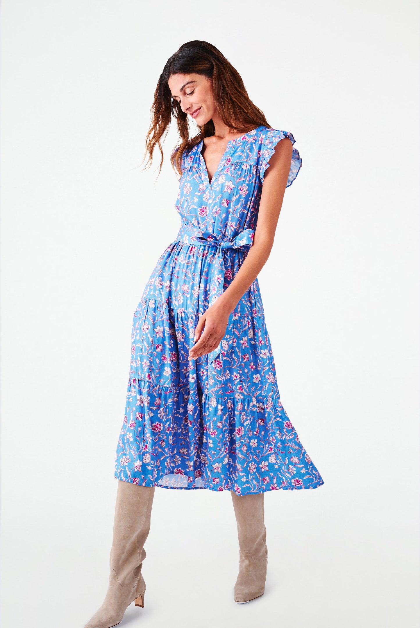 Roller Rabbit Delft Floral Paulina Dress