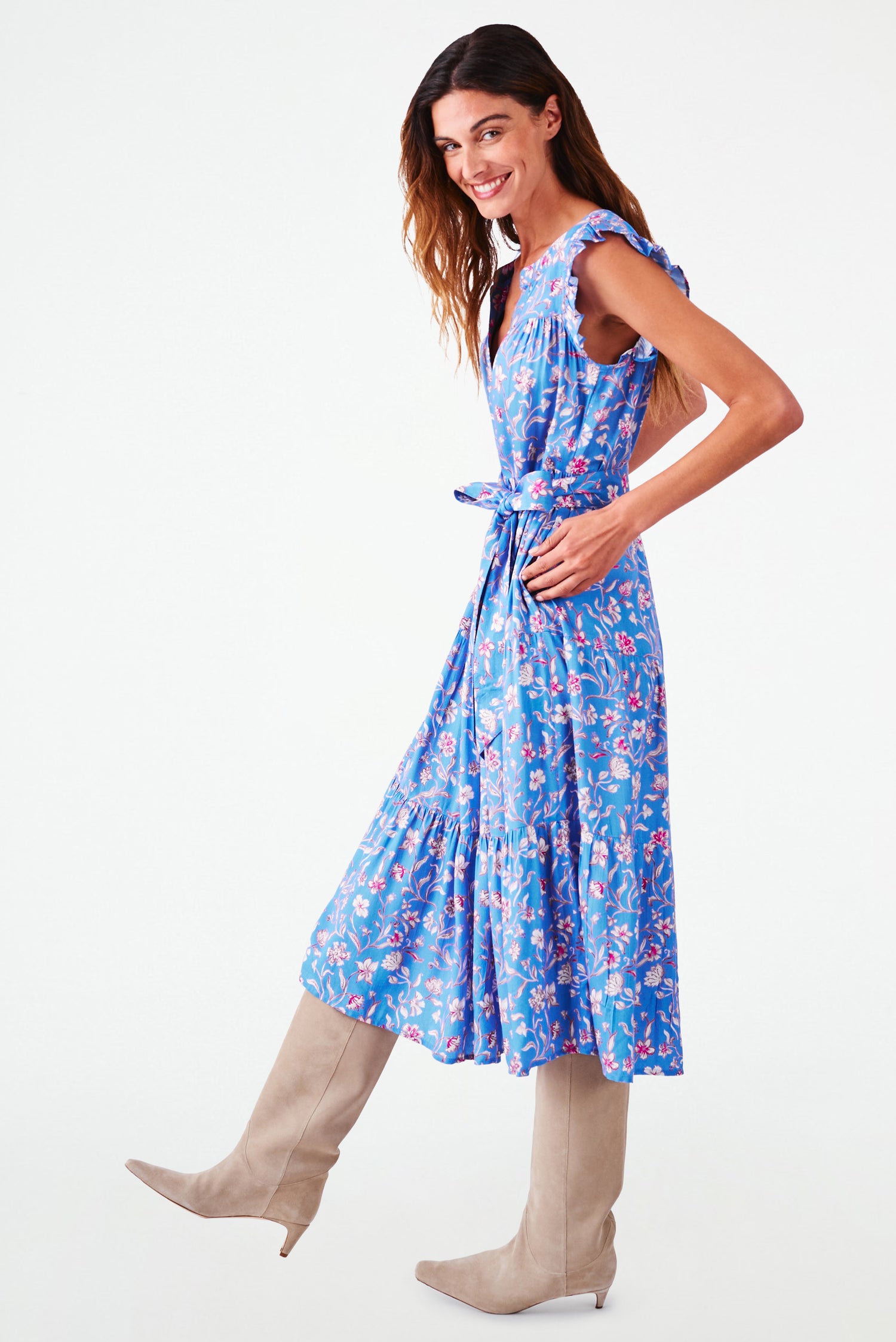 Roller Rabbit Delft Floral Paulina Dress