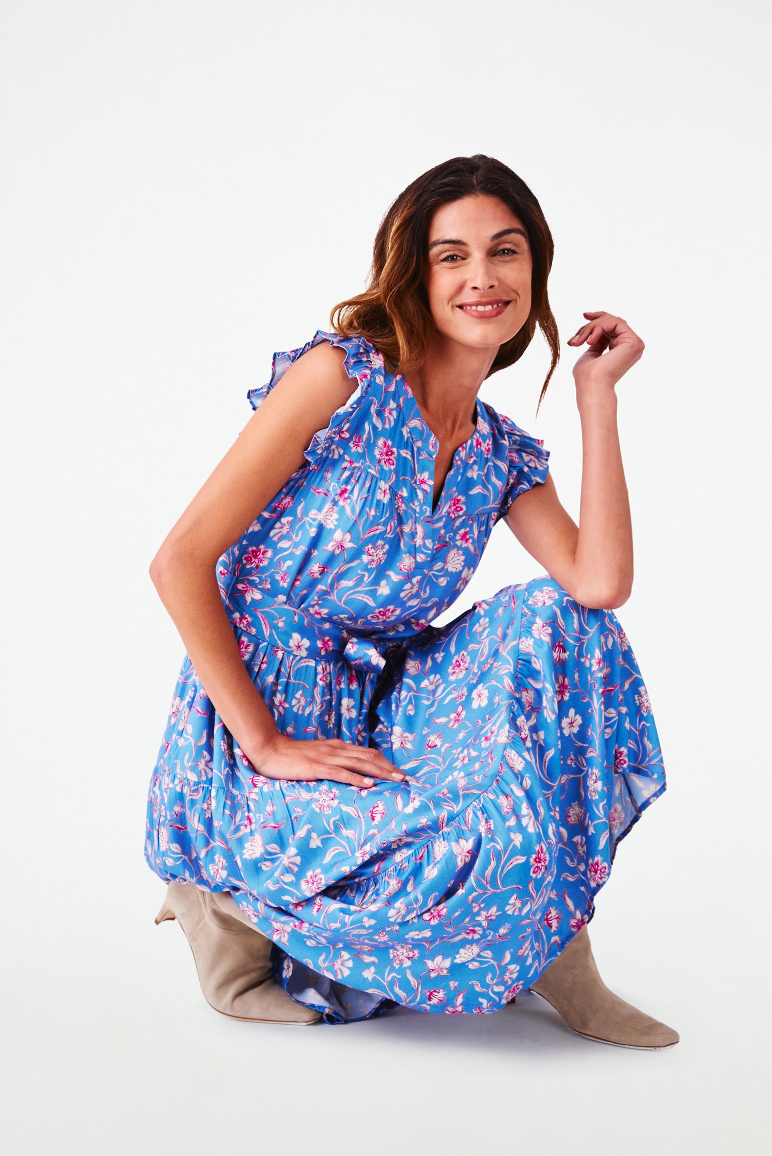 Roller Rabbit Delft Floral Paulina Dress