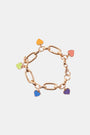 Roller Rabbit Disco Hearts Charm Bracelet