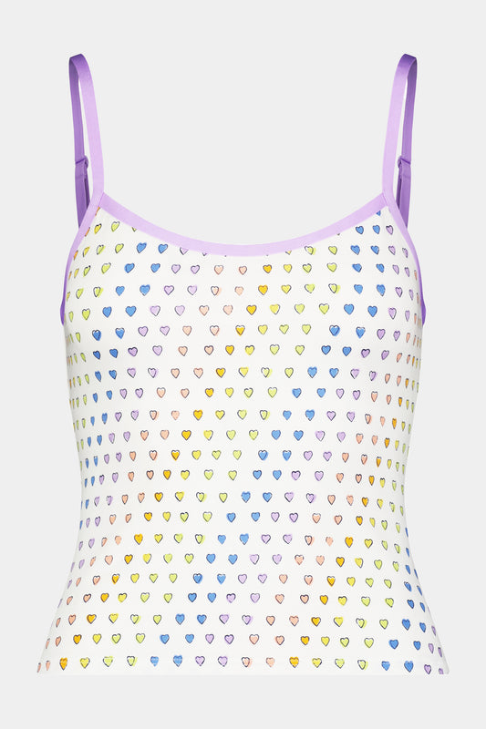 Roller Rabbit Disco Hearts Clarkson Cami