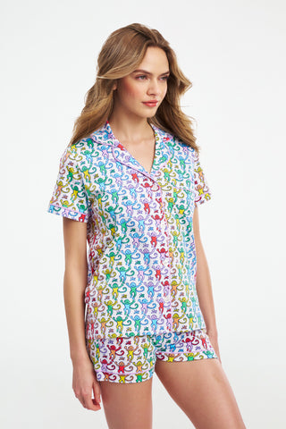 Disco Monkey Polo Pajamas