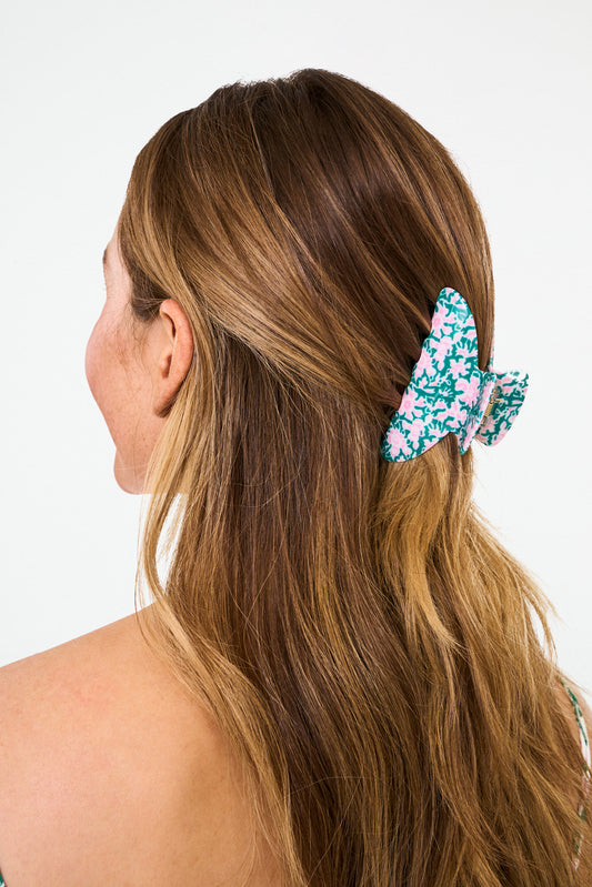 Roller Rabbit Endah Floral Claw Clip view 1