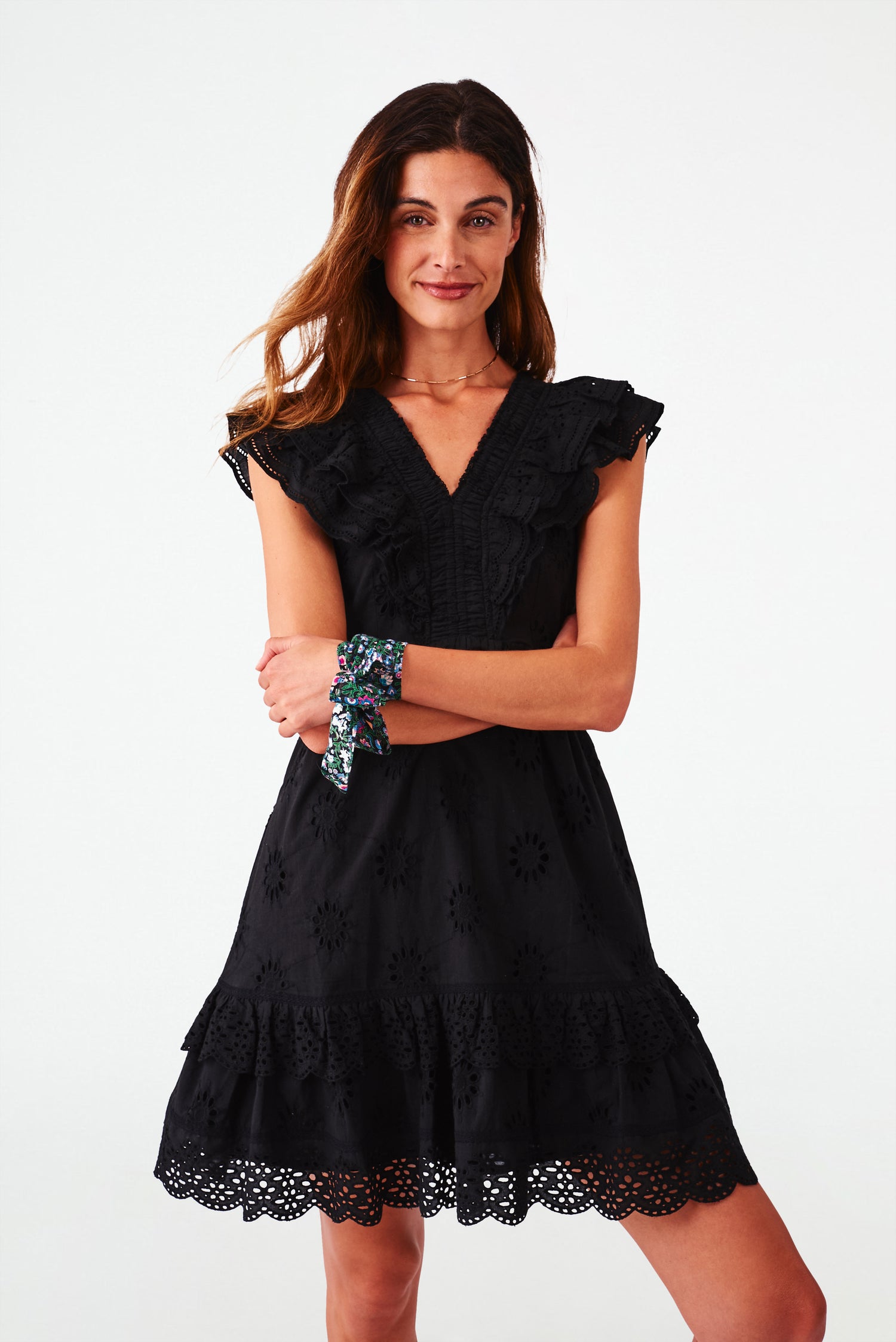 Roller Rabbit Black Eyelet Ondika Dress