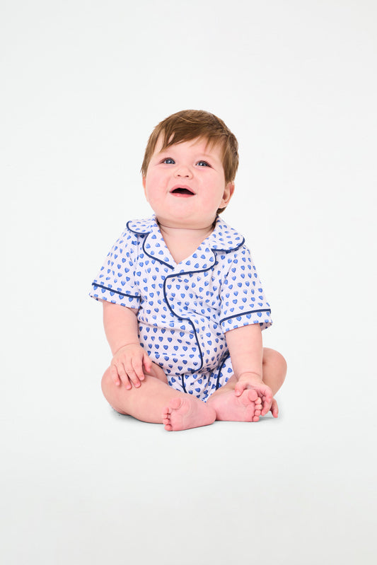 Infant Hearts Polo Onesie view 2