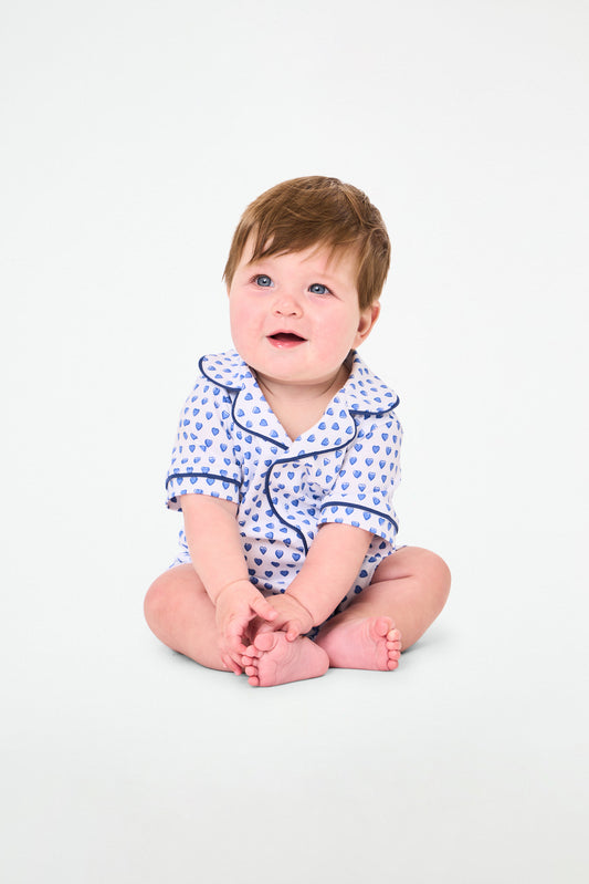 Infant Hearts Polo Onesie view 1