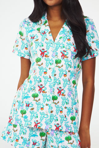Georgia Monkey Polo Pajamas